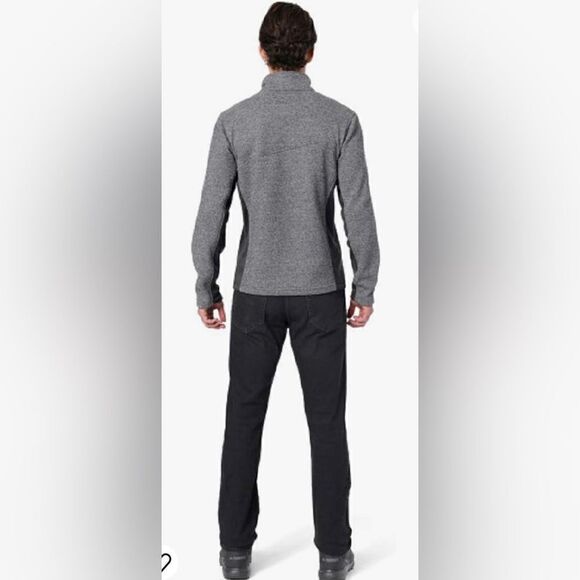 Spyder black/heathered grey Bandit Half-Zip Stryke Fleece Pullover sz XL - Picture 6 of 11